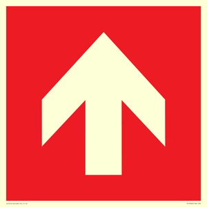 Up arrow (white on red background)